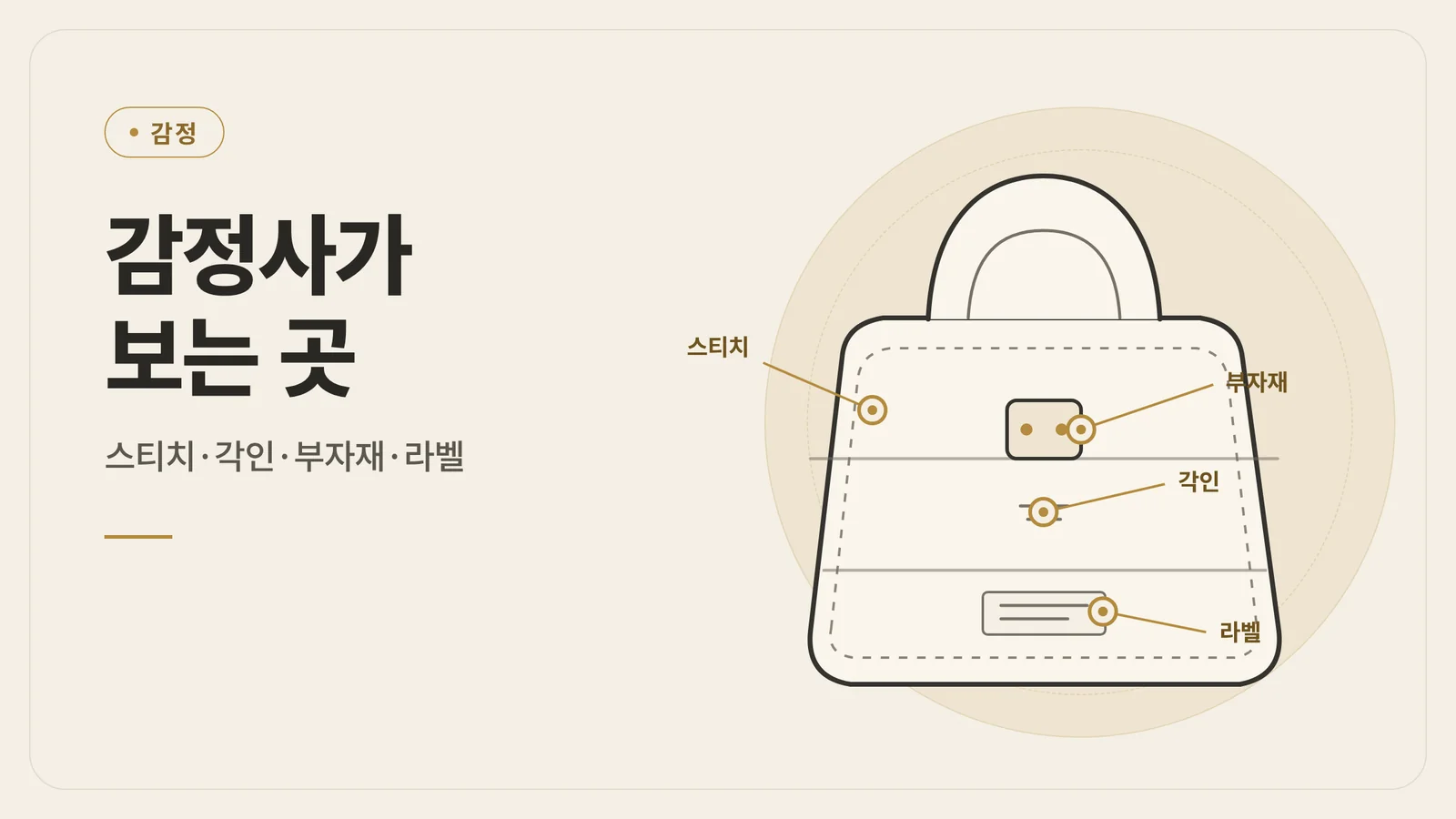 명품 감정 포인트